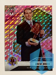 2021 Mosaic Man Of The Year Pink Camo Drew Brees #264 New Orleans Saints